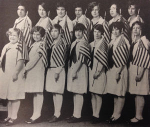 Girls' Club drill team, 1920s