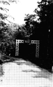 Entrance to Degree of Honor Summer Camp at Casco Point on Lake Minnetonka.