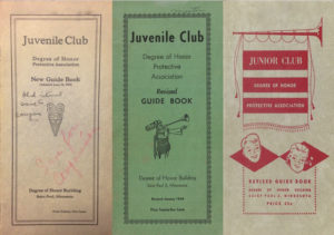 Juvenile Director guidebooks from 1929, 1944, and 1950s.