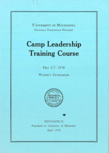 Degree of Honor counselors attended a University of Minnesota training course to manage the Camp.