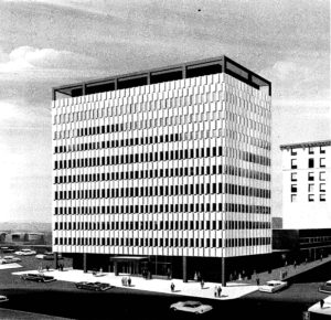 Artist's rendering of the completed Degree of Honor Building, 1959.