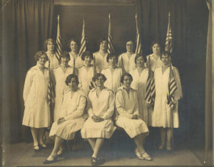 Degree of Honor Drill Staff, 1928. Submitted by member.