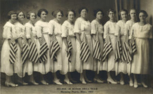 Drill team from Blooming Prairie, MN, 1923.